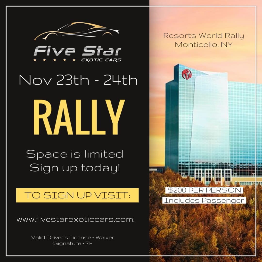 Five Star Rally The 2024 Resorts World Casino Rally – Five Star Exotic Cars
